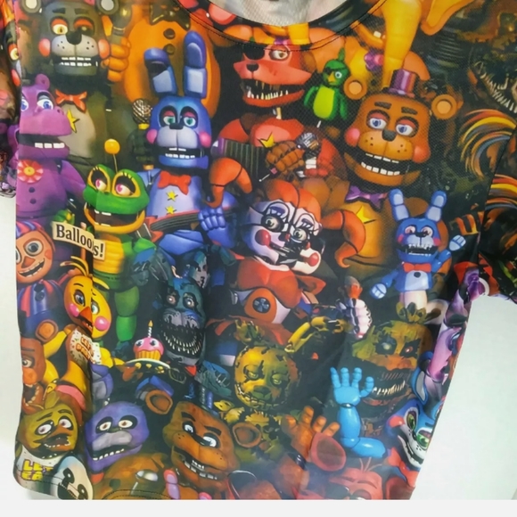 Cosplay Boy's Sz L Mesh T-Shirt With Multicolored 3D Graphics - Picture 5 of 7